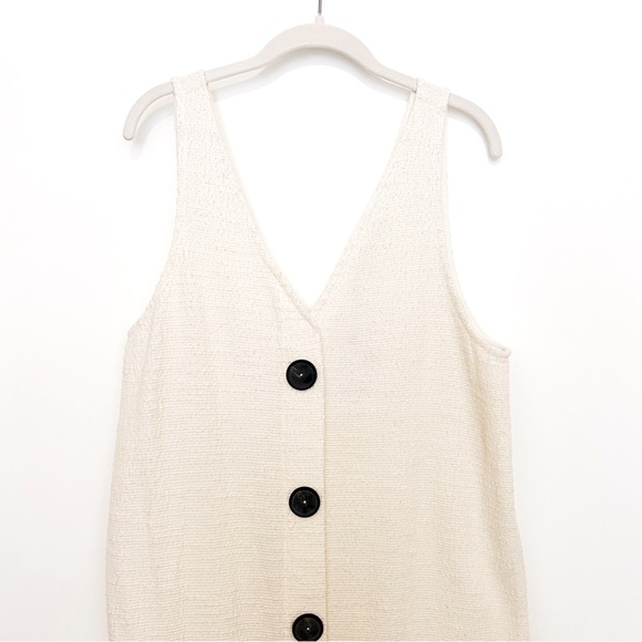 Zara Button Front Midi Dress - Picture 6 of 9